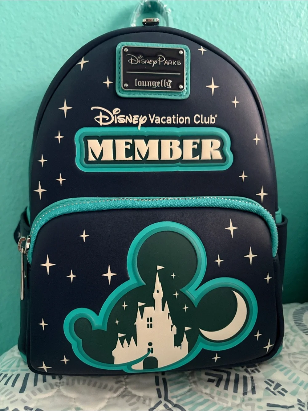 Disney Parks Exclusive Mickey Castle Disney Vacation Club Loungefly Backpack
